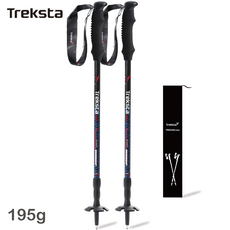 트렉스타 초경량 195그램 듀랄누민 3단 등산스틱 세트 (케이스), DV002, 2개