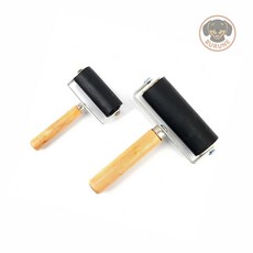 부루네 판화용 고무 롤러 미술용 장판, 6cm