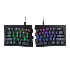 Mistel MD600 Alpha BT RGB 藍牙 機械鍵盤 黑色/透光 (熱插拔), 黑色RGB, 青軸