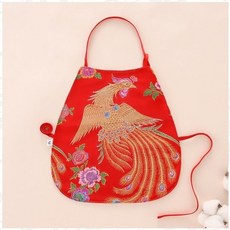 純棉刺繡新生兒肚兜 A款五福臨門
