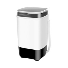 LADUTA 拉布塔 小型迷你自動洗衣機 洗鞋 家用 宿舍 租房 嬰兒洗脫一體兩用洗, 大款單桶黑白【藍光抑菌】