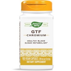 Nature's Way 然萃維 GTF鉻素食膠囊, 100顆, 1罐