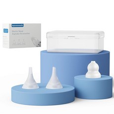 와 를 위한 3팩 실리콘 비강 흡인기 팁 구르드 깔때기 및 평평한 노즐 GROWNSY 와톨트 리틀토라 헤이밸류 코코벨라 하일리케어 키디라 테킨 엑스보삭과 호환, 3