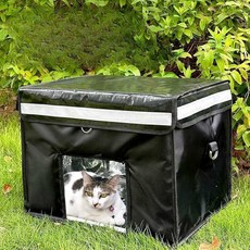 고양이 비닐하우스 야외 방수 길고양이집 비닐텐트, XL-특대형, 1개