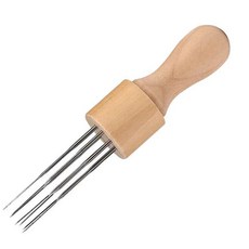 羊毛氈戳戳樂扎毛球針手工diy工具戳戳樂氈刺針7頭針三針頭組合, 1個, 8針【1個】木質