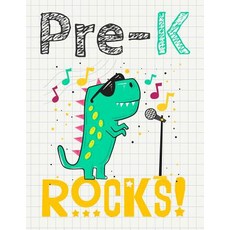 (영문도서)Pre-K Rocks!: Funny Back To School notebook Gift For Girls and Boys 109 College... Paperback, Independently Published, English, 9781073713240