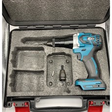鋰電無刷拉鉚螺母槍 21V M3-M10 鉚接範圍, 1個, JJ無刷拉鉚螺母槍 單機+配件+塑盒