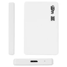 외장하드 케이스 5인치 SATA 인클로저 HDD SSD 모바일, 하얀색, 1개, 하얀색