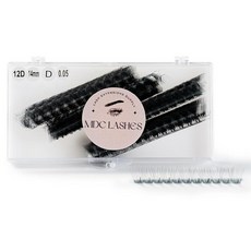 MDC LASHES Promade 속눈썹 팬 1000 팬 5D-20D 미리 만들어진 볼륨 속눈썹 연장 C/CC/D 컬 10-18mm 길이 0.05/0.07 두께 초고속 프로메이, 11 mm, 10D-0.05-C, 1