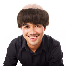 히가시 대머리 가발 파티가발, 1개