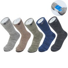 [백화점 브랜드] 컬럼비아 남성 등산 양말 중목 사계절용 5족세트 IV0317, 1세트, 멀티