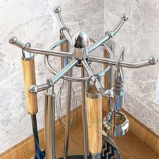 늘넷 스탠드 회전 조리도구걸이 실버 조리기구걸이