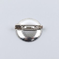 국산 볼판 브로치핀 50EA 원형 브로치 핀대 액세서리 부자재, 50개, 18mm(실버)