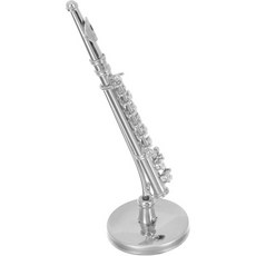 음악 애호가를 미니어처 플루트 모형 미니 악기 데스크탑 장식 2129231