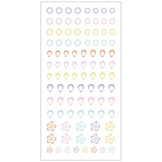 네일쎈 네일아트 워터데칼 스티커, 1개, VWD-13