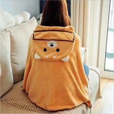 卡通珊瑚絨小毛毯 懶人毯 空調毯 午睡毯 小捲毯 優質棉 可機洗 交換禮物