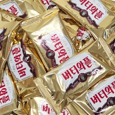크라운 버터와플 등산 탕비실 대용량 개별포장 간식, 오렌지, 65개
