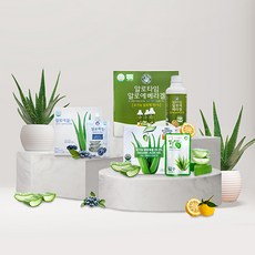 거제 먹는 알로에 겔 유기농 베라 유자맛 99.9% 맛 3종 원액 마시는 즙 알로에팜, 1.05L