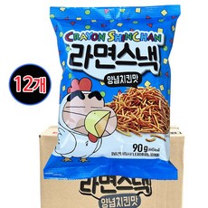 크레용신짱 라면스낵 양념치킨맛 12개(90gx12개) 과자뿌셔뿌셔에낙, 90g, 12개