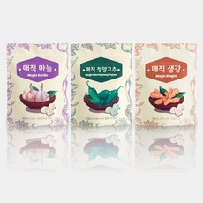 갓다진 동결건조 3종(마늘/생강/청양고추), 3개, 30g