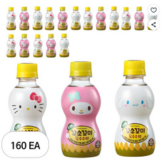 꼬소꼬미 유기농 옥수수차 캐릭터 랜덤발송, 200ml, 160개
