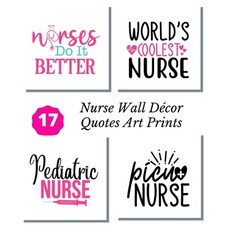 Nurse Wall Décor Quotes Art Prints: A Cool Calligraphy 8x10 Artwork Unframed Tear- it out Quotes Si... Paperback, Independently Published