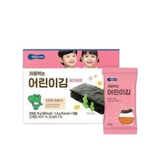 셀러허브유로메디 베베쿡 처음먹는 어린이김 핑크솔트 1.5g 10봉 (S41598838), 10개