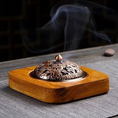 黑檀實木薰香爐 家用室內焚香 供佛茶道裝飾, 四方爐-紅木