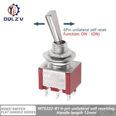 SH T80 시리즈 패널 RC 미니 마운트 스위치 모델 핸들 플랫 리모컨용 토글 35MM, 3PCS, 6P 11.7mm ON ON R