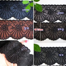 릴리패브릭 면레이스]햇살장미양면-4color/2 (1162509), 그레이, 1개