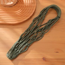 編織飲料提袋 雙耳杯套 飲料杯套, 編織提袋【墨綠色】－１個, 1個