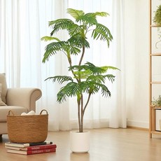 比佛利山莊美式棕櫚樹1.7公尺室內大型仿真植栽（贈送花盆）, 1個