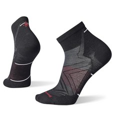 SmartWool 남성용 런 제로 쿠션 발목 양말 블랙 라지 659814