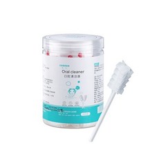 SUOREN 嬰兒口腔清潔棒 奶垢清潔棉棒 獨立包裝 30支, 白色, 30