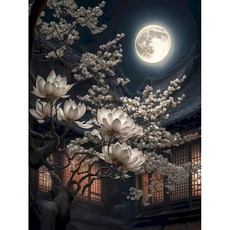 숫자로 그리는 유화 마당 아크릴 페인트 숫자 그림 캔버스 풍경화 홈데코용, 1. A1