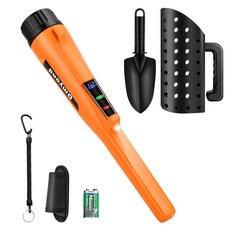 디몬드 금속 탐지기 지팡이 3가지 해변 발굴 휴대용 방수 핀포인트 IP68 모드 액세서리, Orange