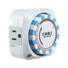太星電工 MAX STAR 306B 省電家族雙插座機械式定時器/2P 3P 雙插座, 1個