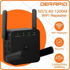 스마트밴드 스마트워치 미밴드무선 범위 확장기 신호 홈 오피스용 리피터 부스터 EU US 플 1200Mbps 2.4G, 1개, 2) 미국 플러그