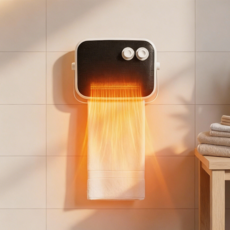 [국내발송] RichMagic 다기능 벽걸이형/데스크탑 히터 욕실 방수 히터 냉난방 양용 무타공 벽걸이 PTC 저소음 2000W, NDQ2561