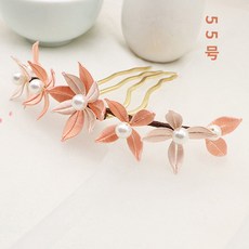 台灣出貨 DIY手工 工具配件包 DIY刺繡 diy纏花材料包古風發簪漢服頭飾新手手工含教程 動手又動腦 送朋友 送親人, 1個, 55號材料包