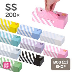 보스 방취 봉투 스트라이프 패키지 SS 200개입 BOS