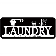 Laundry Room Sign – Laundry Room Door or Wall Sign – Farmhouse Laundry Room Door Decor – Made from, Black – Laundry