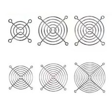 三好電料2店 風扇專賣 17*15 鍍鉻防鏽處理 附送螺絲, 1個, 6公分風扇專用-金屬護網,護網就好