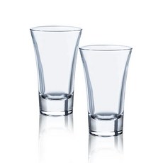 도요사사키 텐카이 술잔 100ml 유리 사케 소주 정종, 2개, 투명클리어