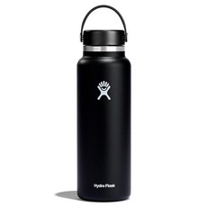 하이드로 플라스크 와이드 플렉스캡 보틀 946ml 포실, 1.2L(40온스), 블랙