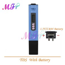 PH 측정기 0.01 수영장 0-14 배터리/분말 고정밀 용 테스터 TDS 수족관 범위 수질 + EC 측정, TDS 4, 1개