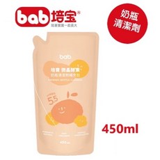 bab 培寶 微晶酵素 奶瓶清潔劑, 1個, 補充包 450ml /包
