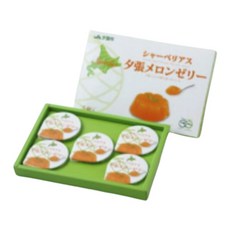 Hokushinfoods 샤베리아스 유바리 멜론 젤리 5개입, 1개, 415g