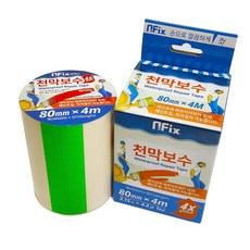 엔픽스 천막보수 테이프 80mmx4M 텐트 갑바 타포린 타프 호로 어닝 보수용, 1개