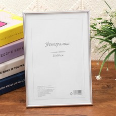 THE한량몰 아트픽처 허가증 상장 액자(A4) (실버) 인증서액자, 1개, 실버